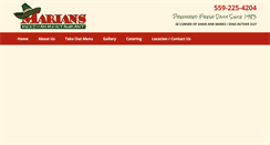 Desktop Screenshot of mariansfreshmex.com