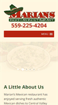 Mobile Screenshot of mariansfreshmex.com