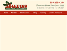 Tablet Screenshot of mariansfreshmex.com